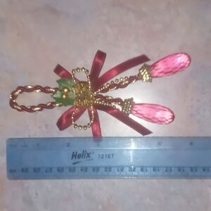 Maroon ornament handmade